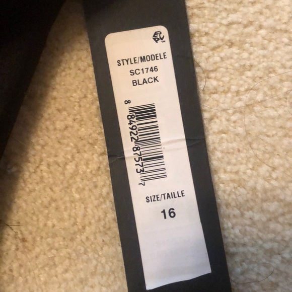 Badgley Mischka Black Scalloped Dress - Picture 4 of 5